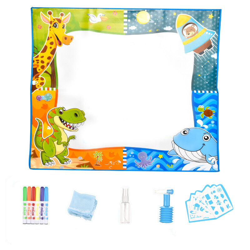 Covoras Magic de Desenat – Cu Aerograf si Carioci pe Baza de Apa, 80x80 cm